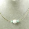 Collier larimar et Oeil de Sainte Lucie