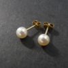 Boucles d'oreilles perles de culture – Image 3