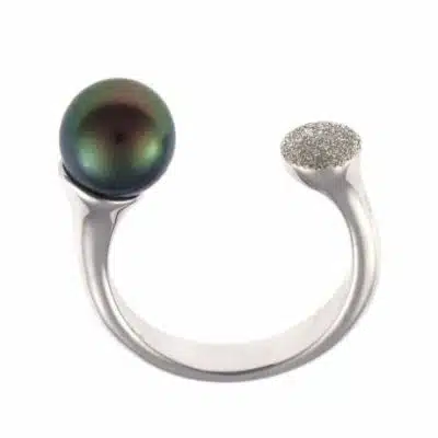 Bague perle de Tahiti - 52