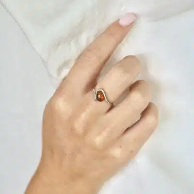 Bague ambre