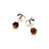Boucles d'oreilles ambre Ø 5 mm