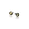 Boucles d'oreilles ambre vert