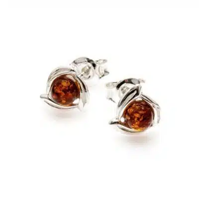 Boucles d'oreilles ambre