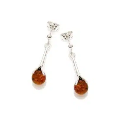 Boucles d'oreilles ambre