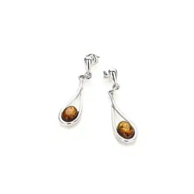 Boucles d'oreilles ambre