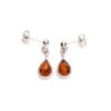 Boucles d'oreilles ambre