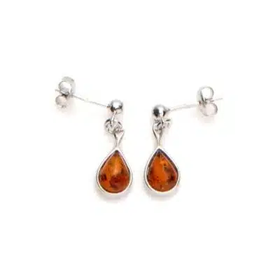 Boucles d'oreilles ambre