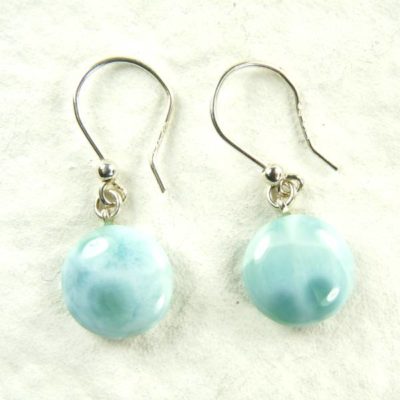 Boucles d'oreilles larimar