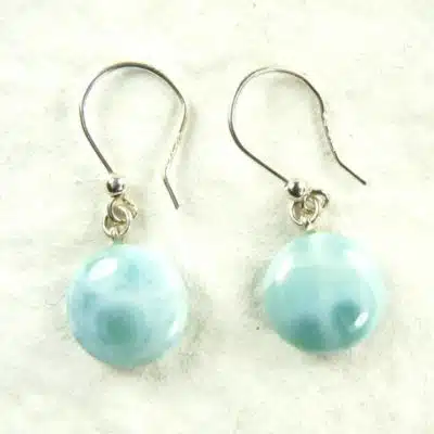 Boucles d'oreilles larimar