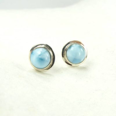 Boucles d'oreilles larimar