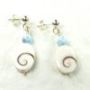 Boucles d'oreilles larimar - Oeil de Ste Lucie