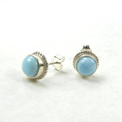 Boucles d'oreilles larimar