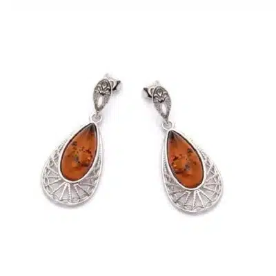 Boucles d’oreilles ambre