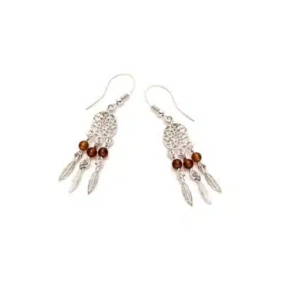 Boucles d’oreilles ambre