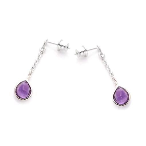 Boucles d'oreilles améthyste