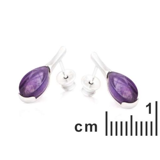 Boucles d’oreilles améthyste – Image 2