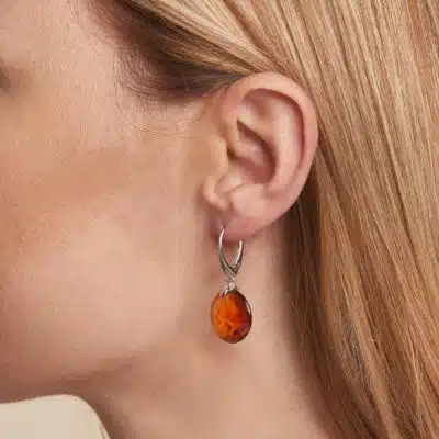 Boucles d’oreilles ambre
