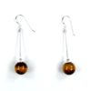 Boucles d'oreilles œil de tigre – Image 2