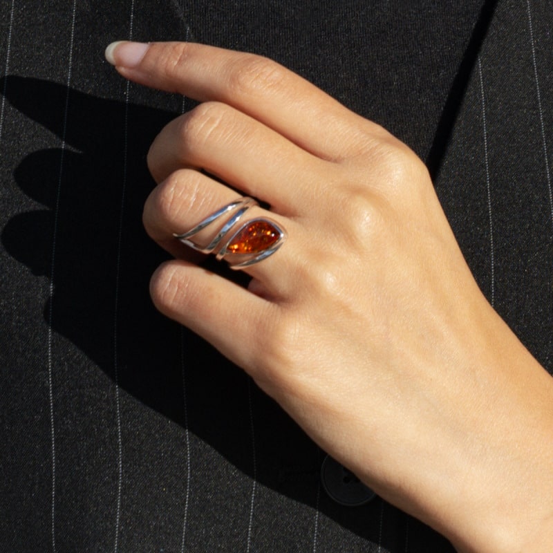 Bague ambre