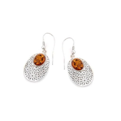 Boucles d’oreilles ambre