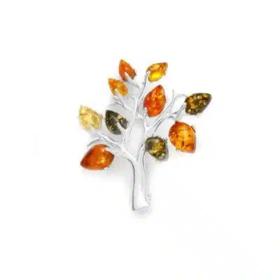 Broche ambre