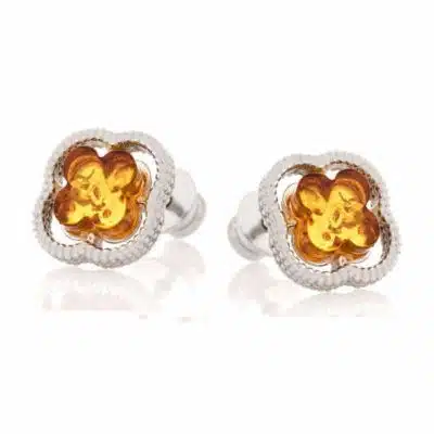 Boucles d’oreilles ambre