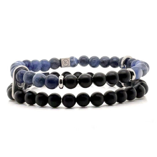 Bijouterie-Azurite-Bergerac-Bracelet-homme-sodalite-agate-noire-L