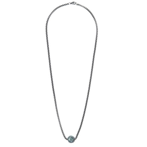 Collier homme perle de Tahiti gravée – Image 3