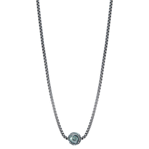 Collier homme perle de Tahiti gravée – Image 2