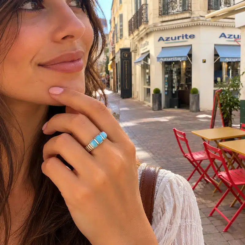 Bague larimar - Lucia