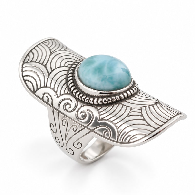 Bague larimar - Yahaira – Image 3