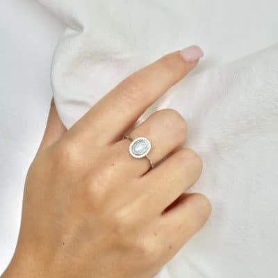 Bague opale - 59