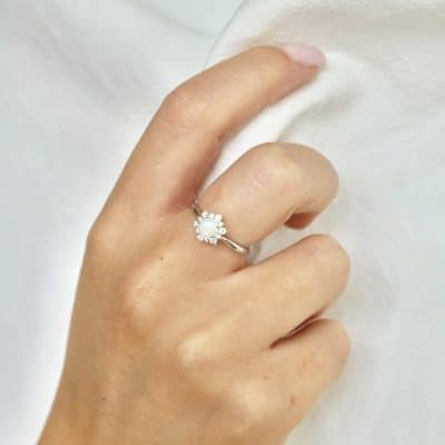 Bague opale - 50