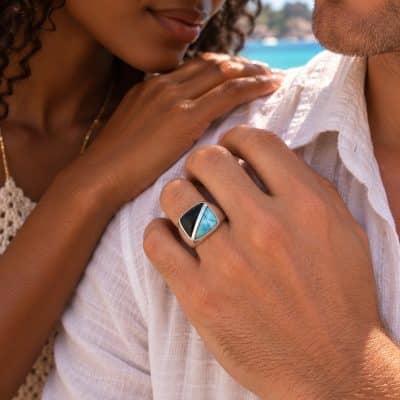 Bague larimar - Santiago