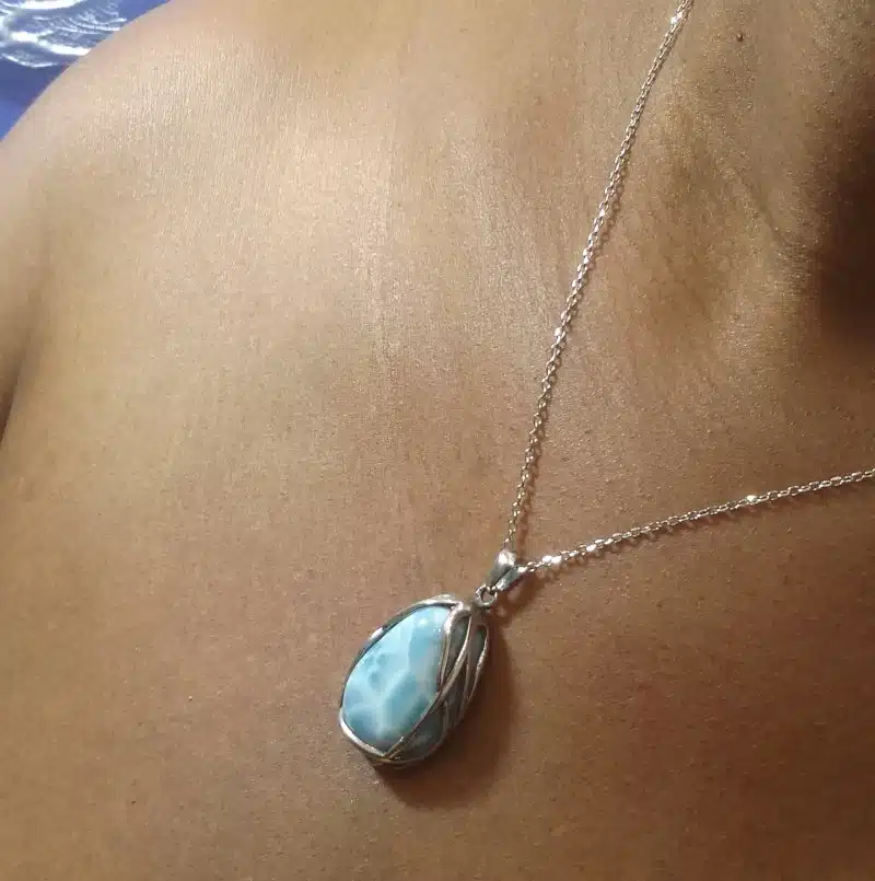 Pendentif larimar