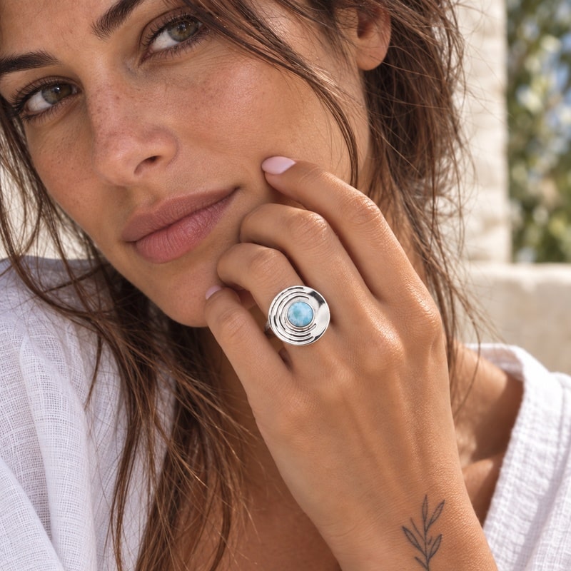 Bague larimar - Aracelis – Image 2