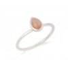 Bague pierre de lune rose - Bijouterie Azurite Bergerac - CJF-BA042-PLR