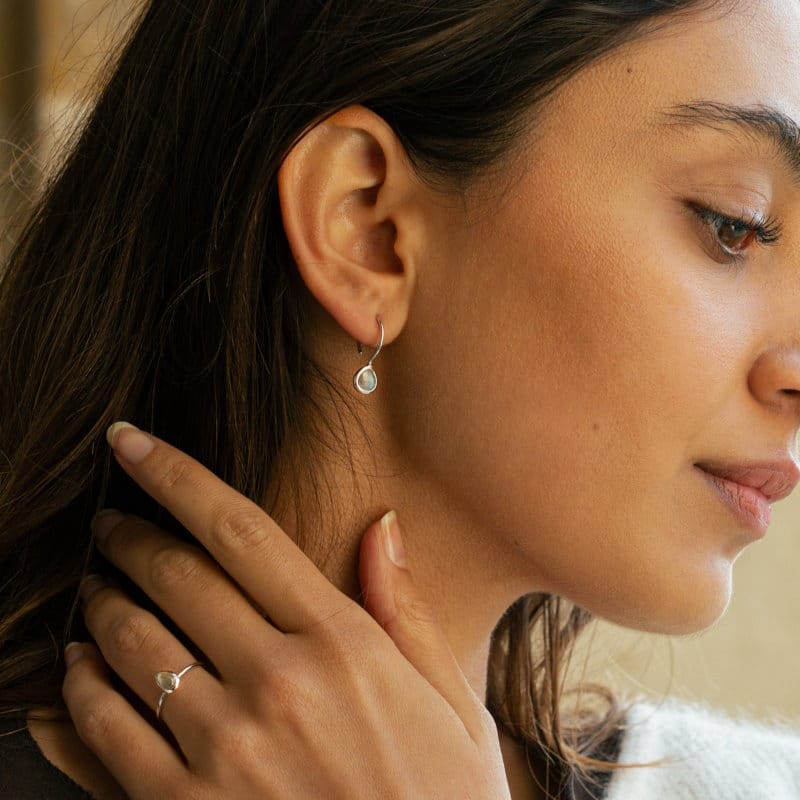 Boucles d’oreilles labradorite – Image 2