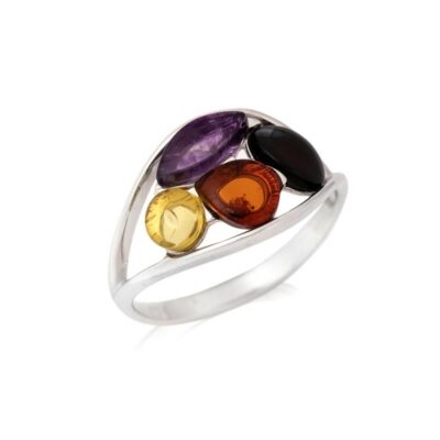 Bague ambre amethyste - Bijouterie Azurite Bergerac_CSA-BA040