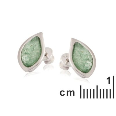 Boucles oreilles aventurine - Bijouterie Azurite Bergerac_CSA-BO020-2