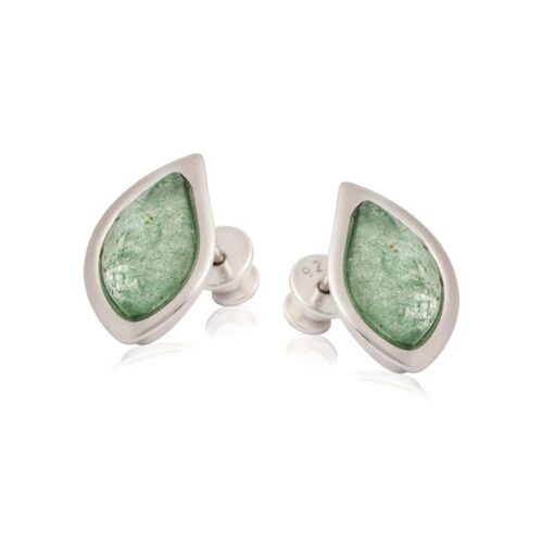 Boucles oreilles aventurine - Bijouterie Azurite Bergerac_CSA-BO020