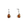 Boucles d’oreilles ambre et argent