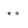 Boucles d’oreilles ambre et argent
