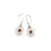 Boucles d’oreilles ambre et argent