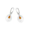 Boucles d’oreilles ambre et argent