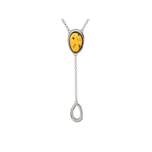 Collier ambre et argent