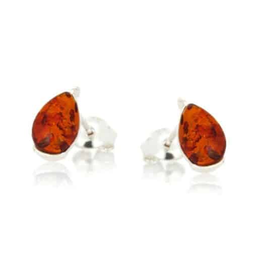 Boucles d’oreilles ambre et argent