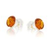 Boucles d’oreilles ambre et argent