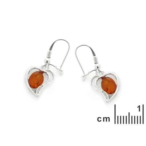 Boucles d’oreilles ambre et argent – Image 2