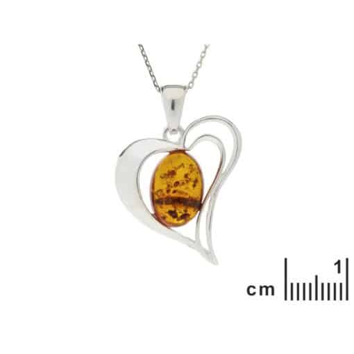 Pendentif ambre et argent – Image 2